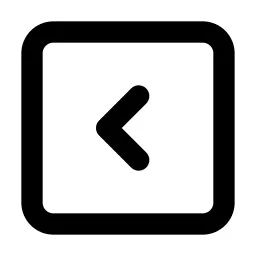 Square Chevron Left Line Icon