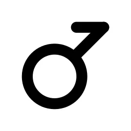 Gender Demiboy Line Icon