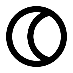 Moon 2 Line Icon