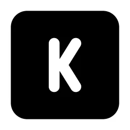 Square Letter K Icon