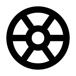 Wheel Line Icon