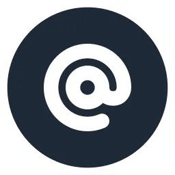 At Circle Solid Icon