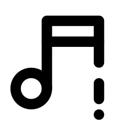 Music Exclamation Line Icon