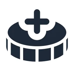 Coin 2 Plus Solid Icon