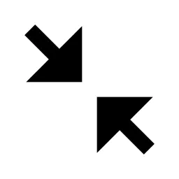 Collapse Diagonal 2 Fill Icon