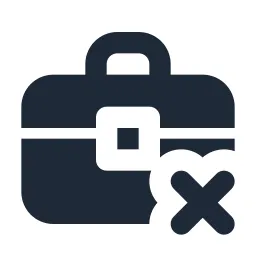 Briefcase Close Solid Icon