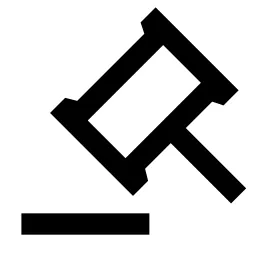 Auction Line Icon