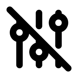 Adjustments Off Line Icon