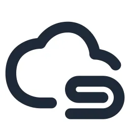Cloud Attachment Line Icon
