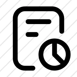 Page Text Pie Chart Icon