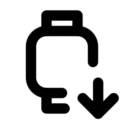 Device Watch Down Line Icon