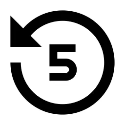 Replay 5 Fill Icon