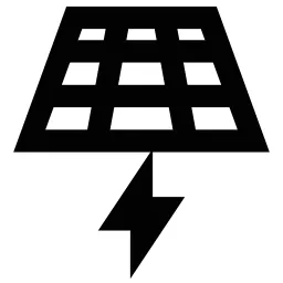 Solar Panel Charge Icon