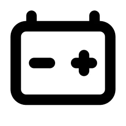 Battery Automotive Line Icon