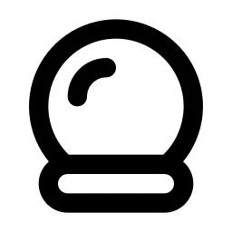 Crystal Ball Line Icon