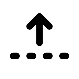 Fold Up Line Icon