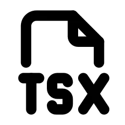 File Type Tsx Line Icon