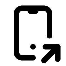 Device Mobile Share Line Icon