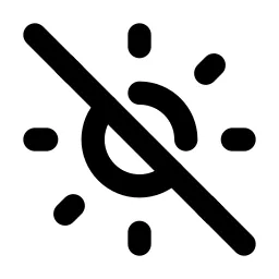 Sun Off Line Icon