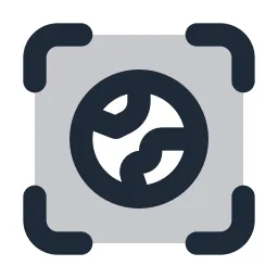 Scan Earth Duotone Icon