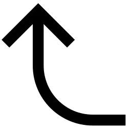 Curve Arrow Up Icon