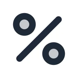 Percent Duotone Icon