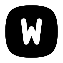 Square Rounded Letter W Icon