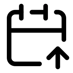 Calendar Arrow Up Icon