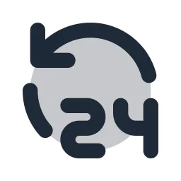 24 Hours Duotone Icon