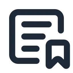 Textbox Bookmark Line Icon