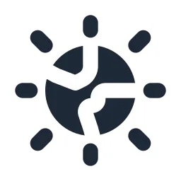 Earth Shine Solid Icon