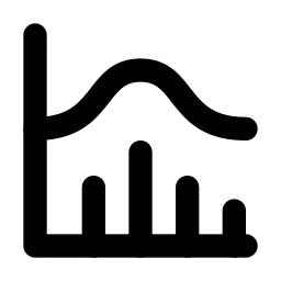 Chart Histogram Line Icon