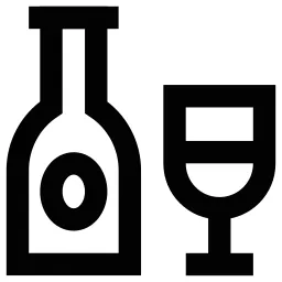 Wine Bottle Glass Icon