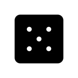 Dice Five Fill Icon