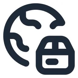 Earth Parcel Line Icon