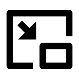 Picture In Picture 2 Line Icon