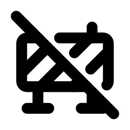 Barrier Block Off Line Icon