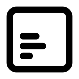 Align Box Left Bottom Line Icon