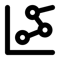 Chart Dots 2 Line Icon