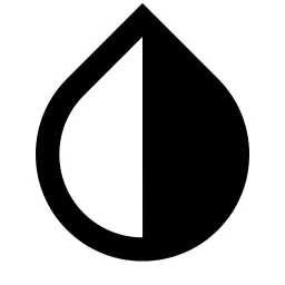 Contrast Drop Fill Icon
