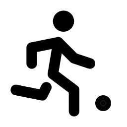 Play Football Line Icon