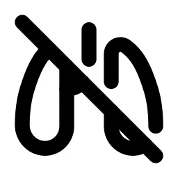 Lungs Off Line Icon