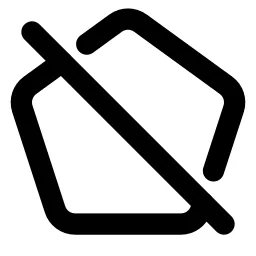 Pentagon Off Line Icon