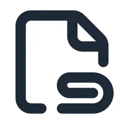 File Attachment Line Icon