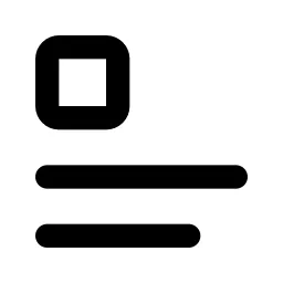 Text Caption Line Icon