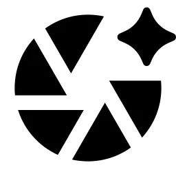 Camera Lens Ai Fill Icon