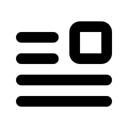 Float Right Line Icon
