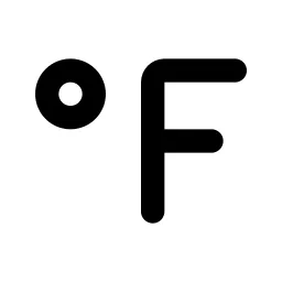 Temperature Fahrenheit Line Icon