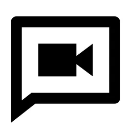 Video Chat Line Icon