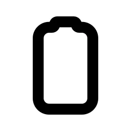 Battery Vertical Line Icon